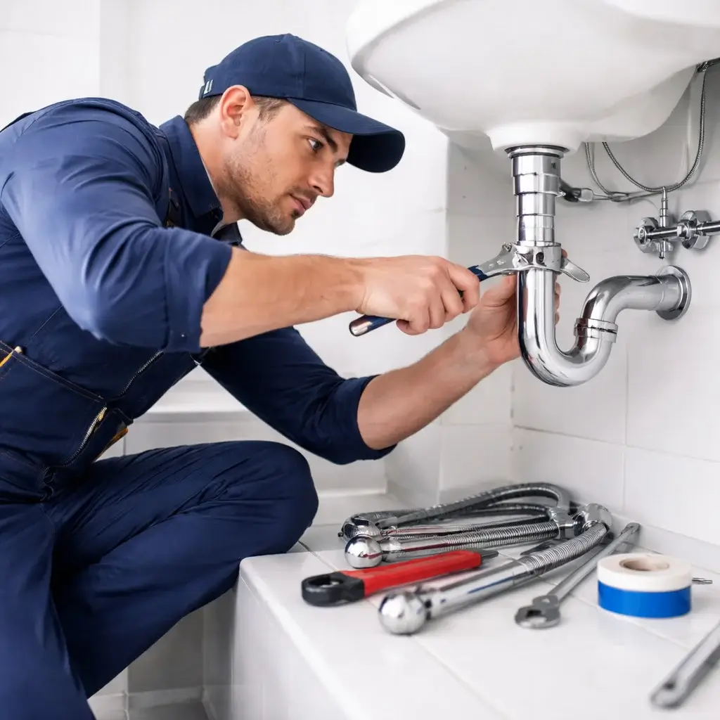 Sanitärarbeit durch Klempner